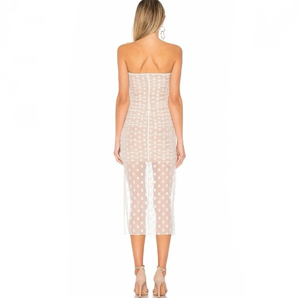 Majorelle Brady Dress in White - Picture 3 of 9